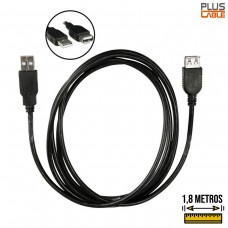 Cabo Extensor para USB 2.0 AM/AF 1,8m PC-USB1802 Plus Cable